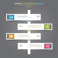zakelijke infographic sjabloon met pictogram, vectorontwerpillustratie vector