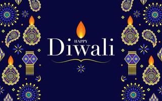 gelukkige diwali, deepavali of dipavali het festival vector