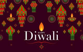 gelukkige diwali, deepavali of dipavali het festival vector