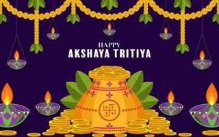 Indiase religieuze festival Akshaya Tritiya vector