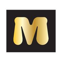 m briefsjabloon logo vector