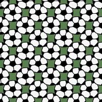 naadloos patroon met voetbal. doodle vectorillustratie met voetbal bal. gekleurde voetbal achtergrond vector