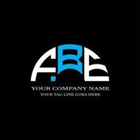 fbe letter logo creatief ontwerp met vectorafbeelding vector