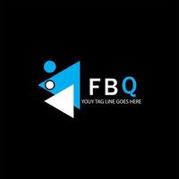 fbq letter logo creatief ontwerp met vectorafbeelding vector