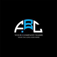 fbc letter logo creatief ontwerp met vectorafbeelding vector