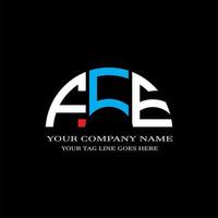 fce letter logo creatief ontwerp met vectorafbeelding vector