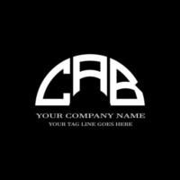 cab letter logo creatief ontwerp met vectorafbeelding