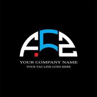 fcz letter logo creatief ontwerp met vectorafbeelding vector