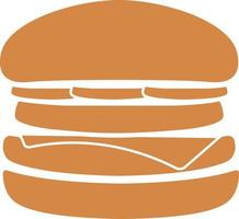 hamburger pictogram eenvoudig silhouet vector