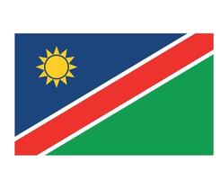 Namibië vlag nationaal afrika embleem symbool pictogram vector illustratie abstract ontwerp element