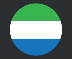 Sierra Leone vlag nationaal afrika embleem pictogram vector illustratie abstract ontwerp element