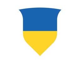Oekraïne ontwerp lint vlag embleem nationaal europa abstract symbool vectorillustratie vector
