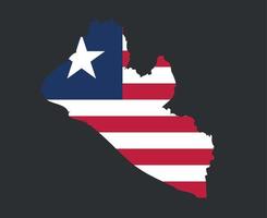 Liberia vlag nationaal afrika embleem kaart pictogram vector illustratie abstract ontwerp element