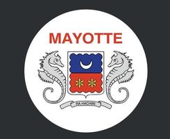 mayotte vlag nationaal afrika embleem pictogram vector illustratie abstract ontwerp element