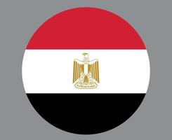 egypte vlag nationaal afrika embleem pictogram vector illustratie abstract ontwerp element