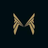 modern en luxe letter m logo afbeelding ontwerp vector