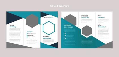 creatieve zakelijke driebladige brochure sjabloon gratis vector