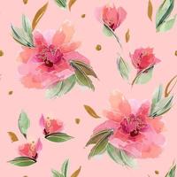 roze bloemen naadloos patroon met delicate geurige bloemen vector