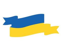 Oekraïne lint vlag embleem nationaal europa ontwerp symbool vector abstracte illustratie