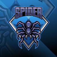 spider esport mascotte vector