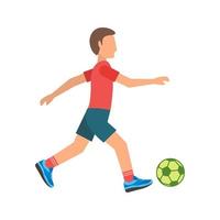 voetbal plat veelkleurig pictogram vector