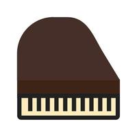 piano plat veelkleurig pictogram vector