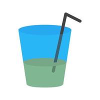 drink ik plat veelkleurig pictogram vector