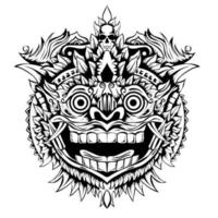 barong balinese masker vectorillustratie vector