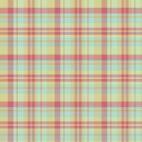 tartan geruit patroon met textuur en zomerkleur. vector