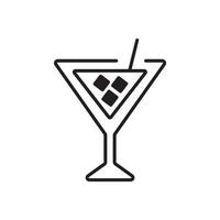 cocktails pictogrammen symbool vectorelementen voor infographic web vector