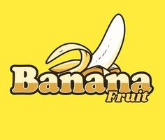 banaan fruit logo concept voor jou vector