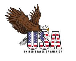 Verenigde Staten ontwerp illustratie, kan worden gebruikt voor mascotte, logo, kleding en meer vector