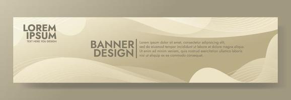 sjabloon voor abstracte vloeiende golfbanner vector