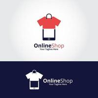 online winkel logo ontwerpen sjabloon. illustratie vectorafbeelding. perfect voor e-commerce, verkoop, winkelwebelement, bedrijfsembleem. vector