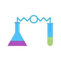 experiment ii plat veelkleurig pictogram vector