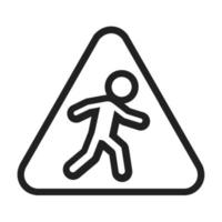 pictogram voetganger vector