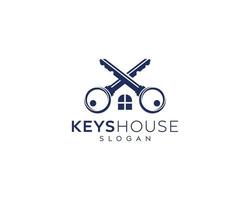 abstract sleutelhuis logo ontwerp, raam, sleutelhuis, huis vector logo ontwerp
