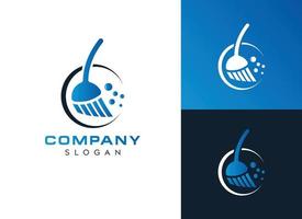 letter c schoonmaaklogo, schoonmaakborstellogo, schoonmaakborstel bubble logo-ontwerp vector