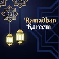 illustratie van ramadan mubarak groet sociale media vector