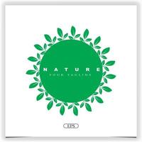 natuur plant logo premium elegante sjabloon vector eps 10