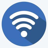 pictogram wifi. geschikt voor mobiele apps symbool vector