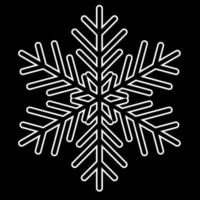sneeuwvlok pictogram geïsoleerd. vectorillustratie voor web vector