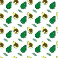 naadloos patroon met minimale avocado schattig patroon. achtergrond van avocado. vector