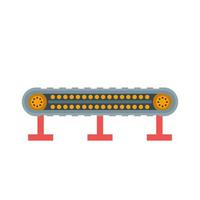 transportband ik plat veelkleurig pictogram vector