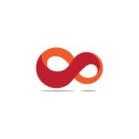 3D-curven oneindig ontwerp logo vector