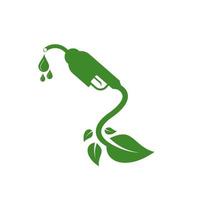 eco-brandstof, biodiesel voor ecologie en milieu helpen de wereld met milieuvriendelijke ideeën vector