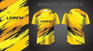 geel t-shirt sport jersey ontwerp vector