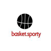 basketbal logo ontwerp vector