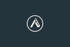 eenvoudige letter aj logo ontwerp vector sjabloon