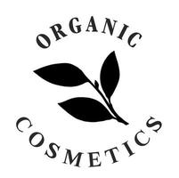 eco pictogram groen blad. logo voor biologische cosmetica vector